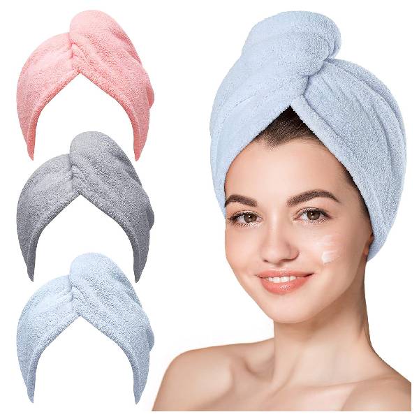 Hicober Microfiber Hair Towel