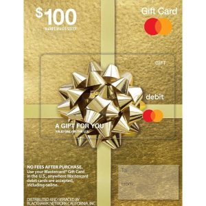 $100 Mastercard Gift Card